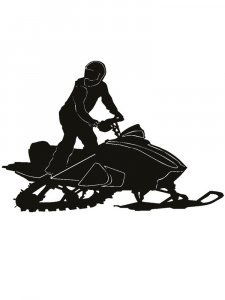 Snowmobile Stencils 17
