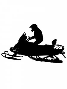 Snowmobile Stencils 3