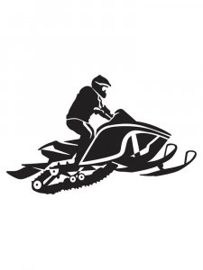 Snowmobile Stencils 5