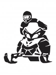 Snowmobile Stencils 6