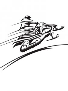 Snowmobile Stencils 8