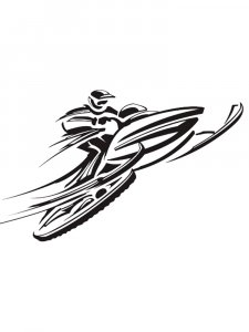 Snowmobile Stencils 9