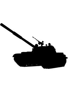 Трафарет Танка 12