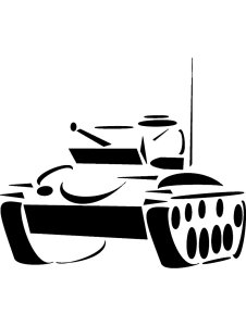 Трафарет Танка 17