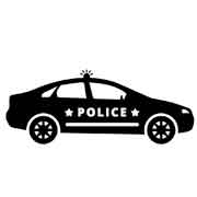 Police car stencils