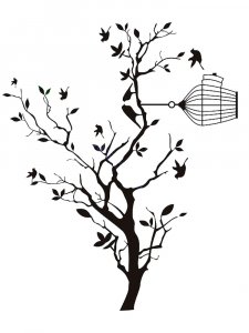 Tree Branches Stencil 10