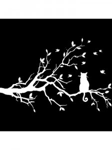 Tree Branches Stencil 8