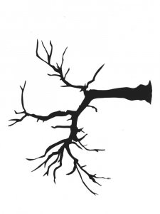 Tree Without Leaves Stencil 11