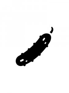 Cucumber Stencil 4