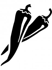 Pepper Stencil 16