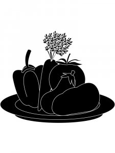 Vegetables Stencils 10