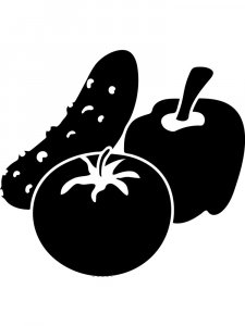 Vegetables Stencils 17