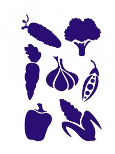 Vegetables Stencils 5