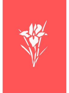 Трафарет Ирисов 8