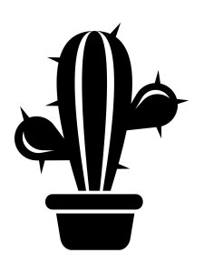 Трафарет Кактуса 12