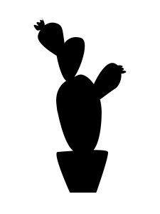 Трафарет Кактуса 19