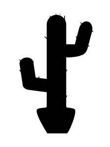 Трафарет Кактуса 22