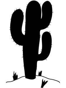 Трафарет Кактуса 3