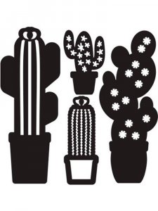 Трафарет Кактуса 7