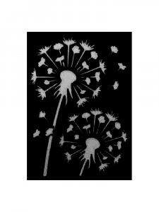 Трафарет Одуванчика 10