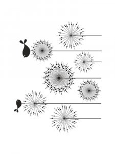 Трафарет Одуванчика 18