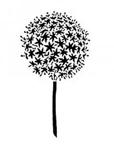 Трафарет Одуванчика 4