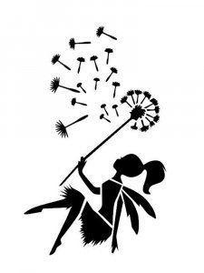 Трафарет Одуванчика 5