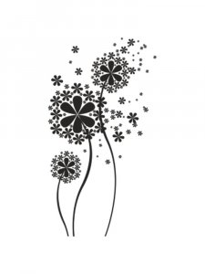 Трафарет Одуванчика 7