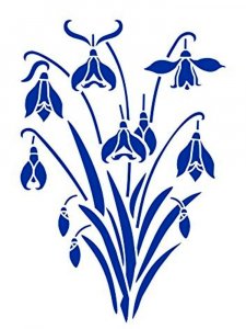 Трафарет Подснежника 1