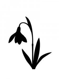 Трафарет Подснежника 3