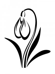 Трафарет Подснежника 6