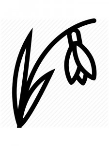 Трафарет Подснежника 7