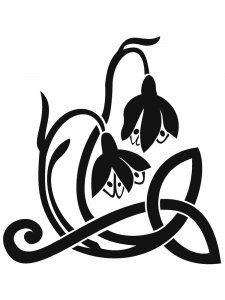 Трафарет Подснежника 8