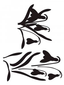 Трафарет Подснежника 9