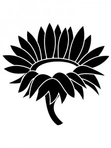 Трафарет Подсолнух 13