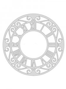 Трафарет Часов 10