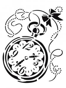 Трафарет Часов 11