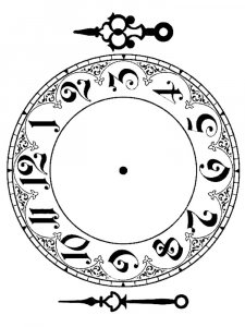 Трафарет Часов 12