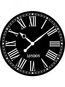 Трафарет Часов 21