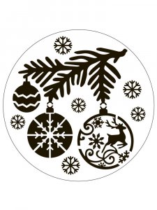 Трафарет Часов 23