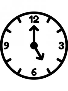 Трафарет Часов 3