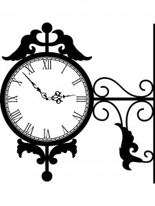 Трафарет Часов 30