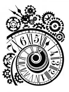 Трафарет Часов 4