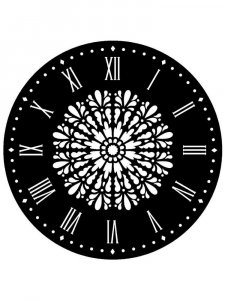 Трафарет Часов 6