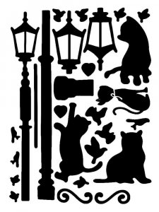 Трафарет для стен 18