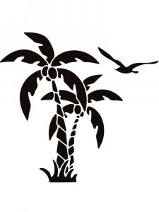 Трафарет для стен 28