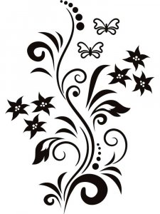 Трафарет для стен 3