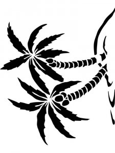 Трафарет для стен 37