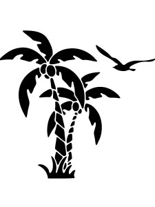 Трафарет для стен 47