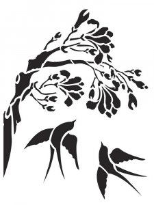 Трафарет для стен 5